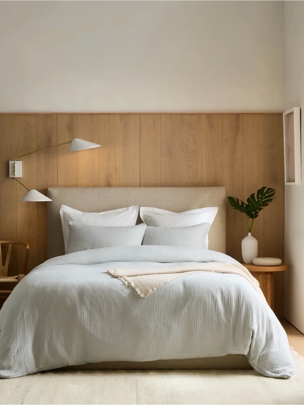 Quince Organic Cotton Gauze Duvet Set - Mist